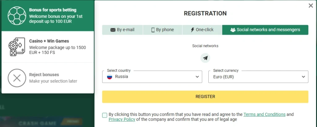 crazy time registration